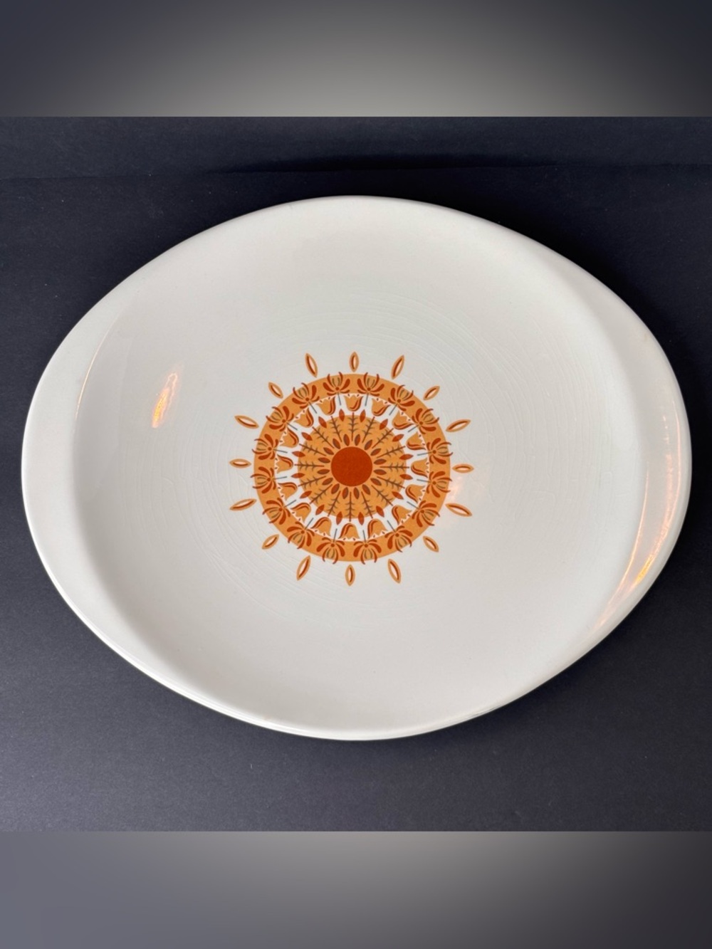Vintage Steubenville Pottery Co.  Rondelay Oval Platter MCM